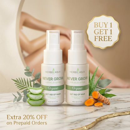Herbsasia™ Never Grow Hair Delay Serum (Pack Of 2)