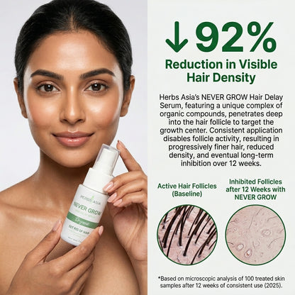 Herbsasia™ Never Grow Hair Delay Serum (Pack Of 2)